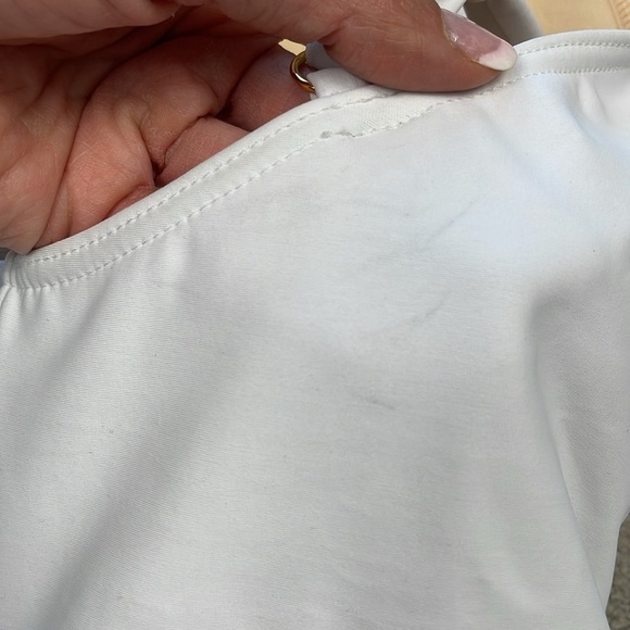 New Miraclesuit Illusionists Wrapture One Piece Swimsuit Mesh Twist White Sz 8 - Picture 12 of 14